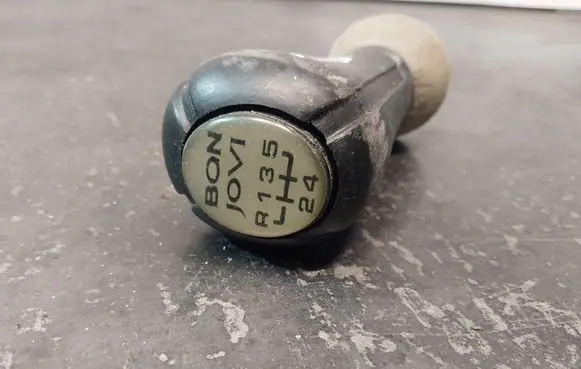 Volkswagen Golf III Gear lever shifter trim leather/knob BONJOVI