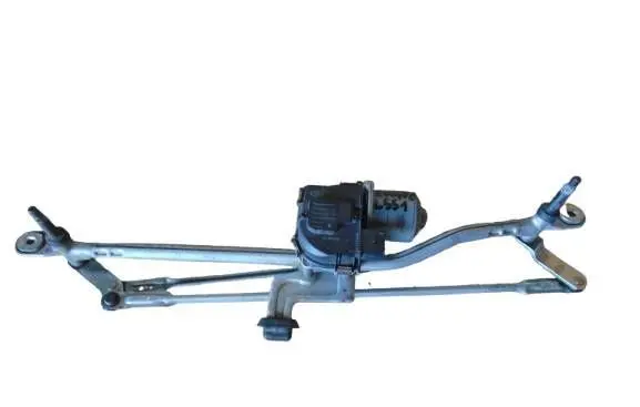 Front wiper linkage and motor