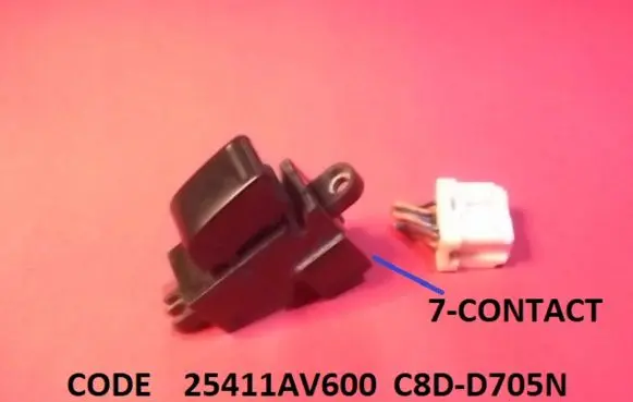 Nissan Primera Electric window control switch 25411AV600 C8DD705N
