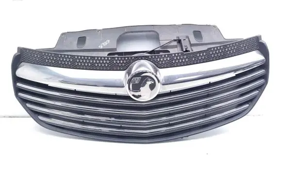 Opel Vivaro Front bumper upper radiator grill 214B25126R