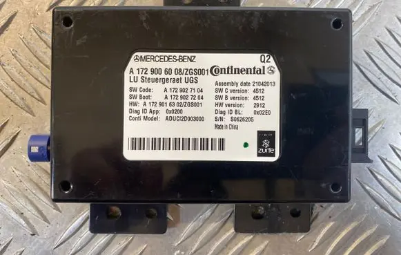Mercedes-Benz SLK R172 Other control units/modules A1729006008 A1729027104 A1729016302