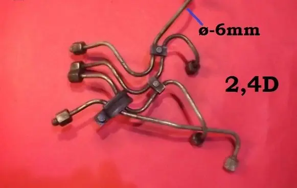 Mercedes-Benz 100 W631 Fuel injector supply line/pipe MB100D24D