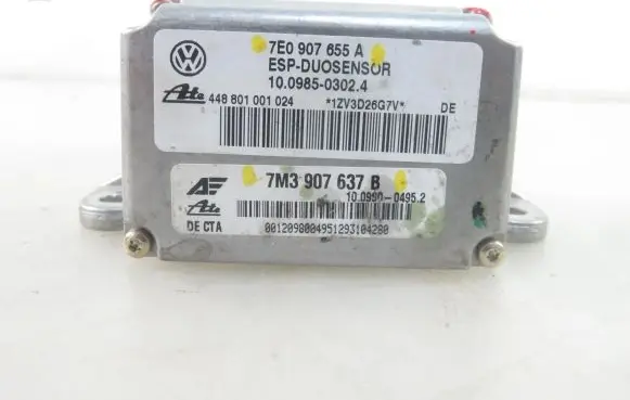 Volkswagen Sharan ESP acceleration yaw rate sensor 7E0907655A 7M3907637B