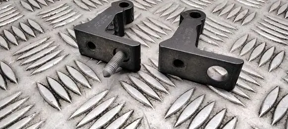 Rear door hinge set