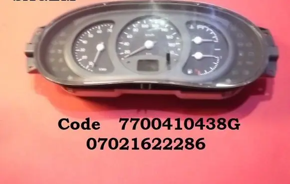 Renault Kangoo I Speedometer (instrument cluster) 7700410438G 07021622286