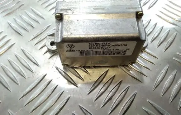 Volkswagen Touareg I ESP acceleration yaw rate sensor 7E0907652A 10098503034 448801001021