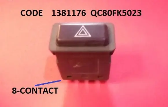 BMW 5 E28 Hazard light switch 1381176 QC80FK5023