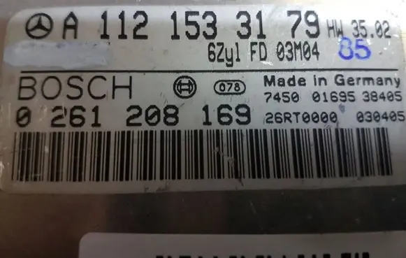 Mercedes-Benz C W203 Engine control unit/module A11215331V79 0261208169