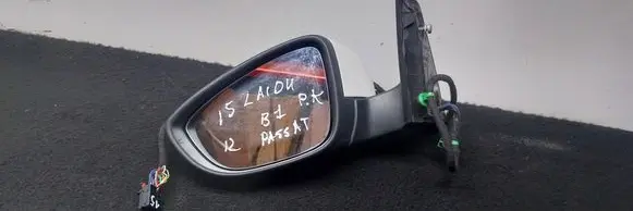 Volkswagen PASSAT B7 Front door electric wing mirror E1021005 E1012522 3C0857933A