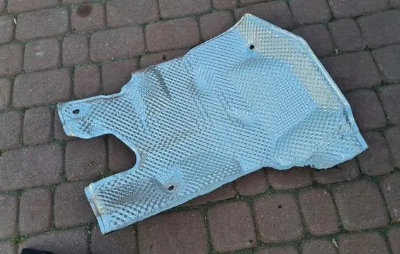 Heat shield in engine bay