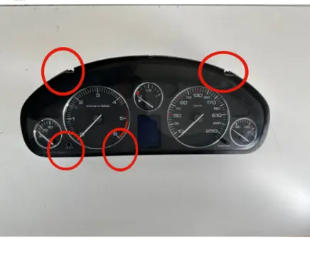 Peugeot 407 Speedometer (instrument cluster) 9646283280 1100802210