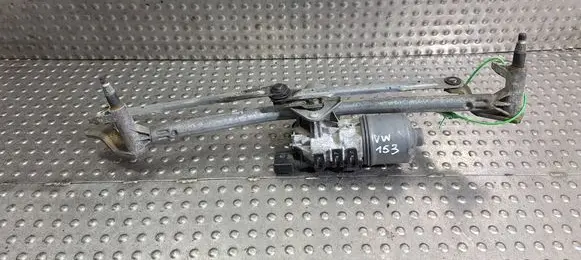 Volkswagen Polo IV 9N3 Front wiper linkage and motor S14523750 6Q1955023E 6Q1955119A