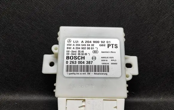 Mercedes-Benz C W204 Parking PDC control unit/module A2045450432 A2049020001 A2049009201
