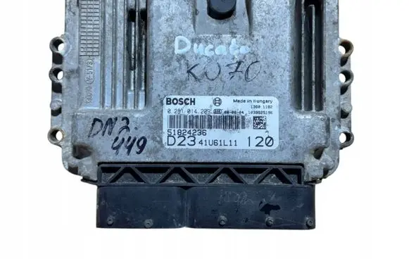 Fiat Ducato Engine ECU kit and lock set 51824236 0281014209