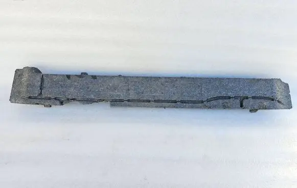 Front bumper foam support bar