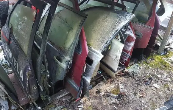 Volvo 440 Front door RAUDONOS