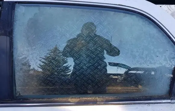 KIA Clarus Rear door window glass