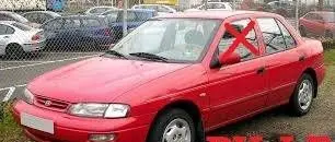 KIA Sephia Front door window glass four-door DOT312AS2M241