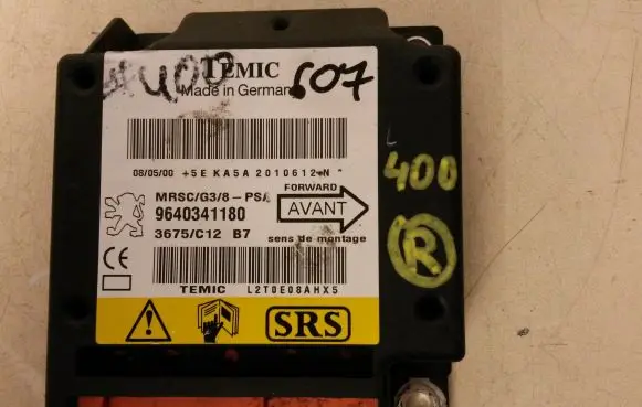 Peugeot 607 Airbag control unit/module 9640341180