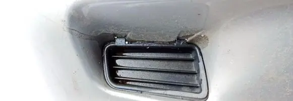 Volvo S40, V40 Front bumper lower grill sidabrine