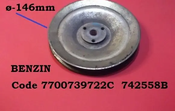 Renault Clio I Crankshaft pulley 7700739722C 742558B
