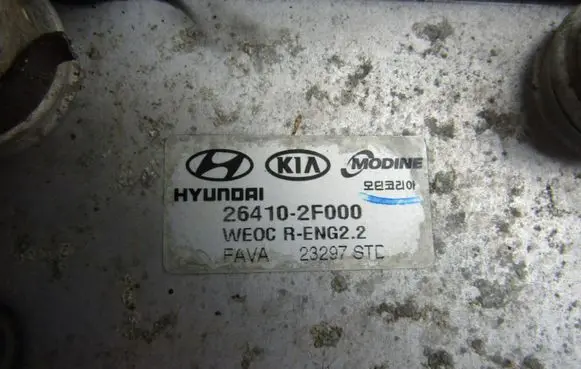 Hyundai Santa Fe Oil filter mounting bracket 264102F000