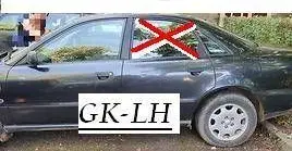 Audi A4 S4 B5 8D Rear door window glass AS2M216DOT25 UK110EF5RR20