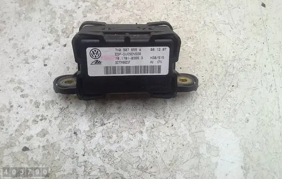 Audi TT TTS Mk2 ESP acceleration yaw rate sensor 7H0907655A DC77M08Z1F 10170103663