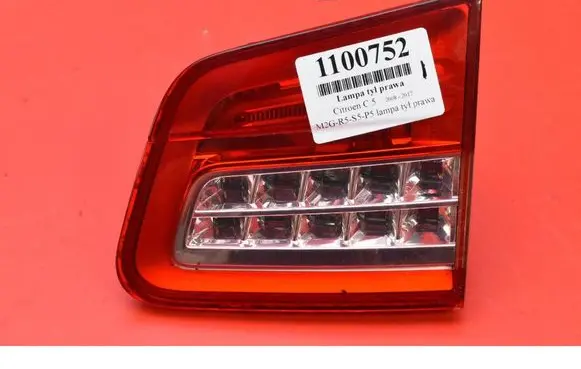Citroen C5 Rear/tail lights 9687582980