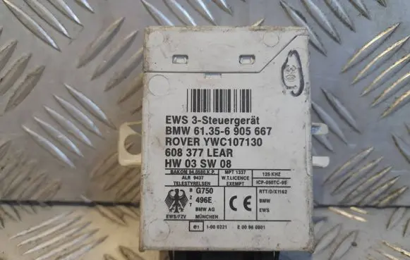 BMW X5 E53 Immobilizer control unit/module 61356905667 YWC107130 608377LEAR