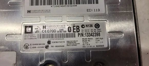 Opel Insignia A Bluetooth control unit module 13342398 366821429 A5303649