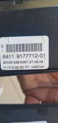 BMW 5 E60 E61 Climate control unit 9177712 9248704