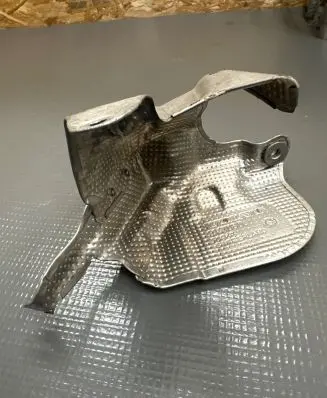 Heat shield in engine bay
