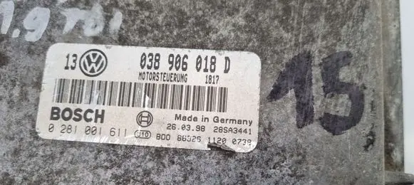 Volkswagen Golf IV Engine control unit/module 038906018D