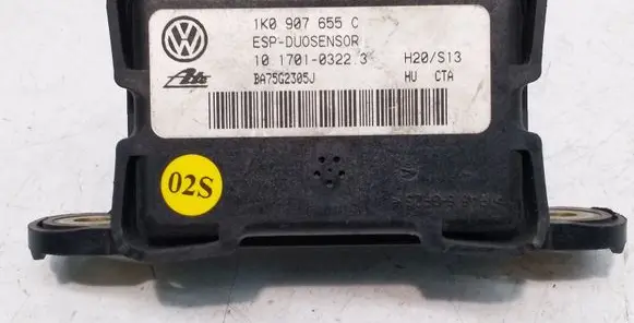 Audi A3 S3 8P ESP acceleration yaw rate sensor 1K0907655C