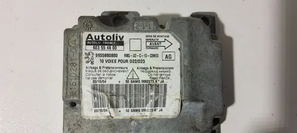 Peugeot 407 Airbag control unit/module 9655880880 603554600