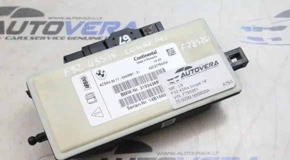BMW X3 F25 Airbag control unit/module 9343687