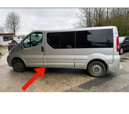 Opel Vivaro (B) pillar trim (bottom) 768190114R 93856889