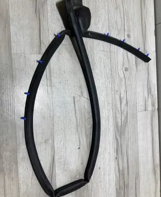 Rubber seal rear door