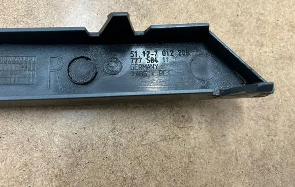 BMW 7 E65 E66 Rear bumper trim bar molding 51120136746 0136746 51127012288