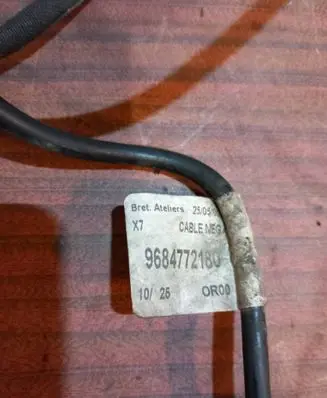 Citroen C5 Negative earth cable (battery) 9664448980 0199000028