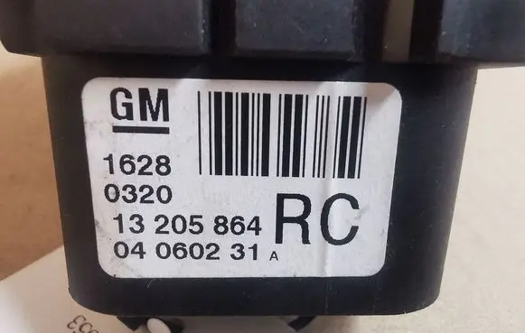 Opel Zafira B Light switch 13205864 04060231