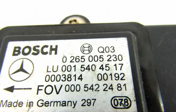 Mercedes-Benz E W210 ESP acceleration yaw rate sensor 0265005230 0015404517