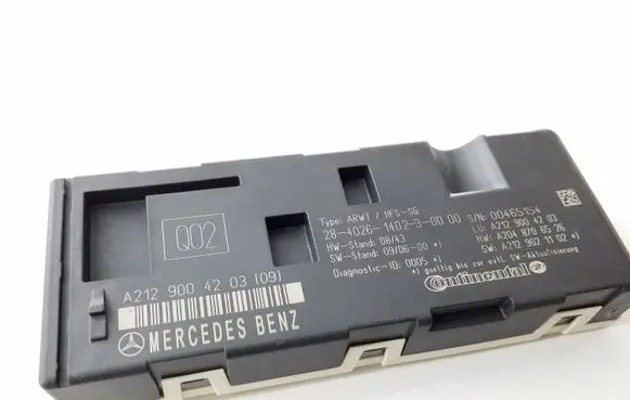 Mercedes-Benz E W212 Tailgate/trunk control unit/module A2129004203