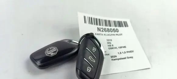 MG HS Ignition key/card 
