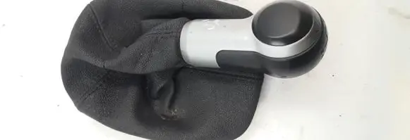 Gear lever shifter trim leather/knob