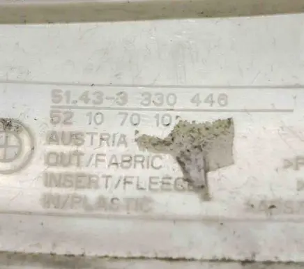 BMW X3 E83 (B) pillar trim (top) 3330446