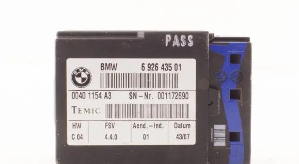 BMW 1 E81 E87 Seat control module 6926435 001172690 00401154A3