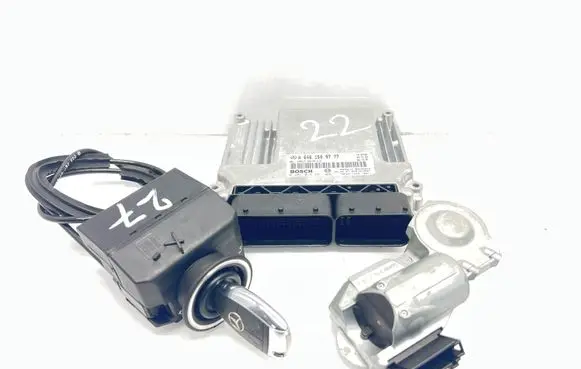 Mercedes-Benz CLK A209 C209 Engine ECU kit and lock set A6461509777 A2095453308