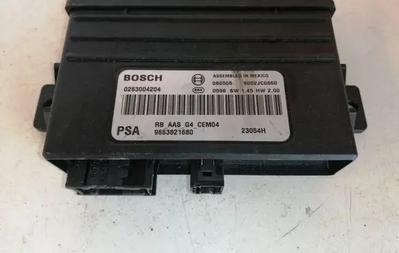 Peugeot 308 Parking PDC control unit/module 9663821680 0263004204